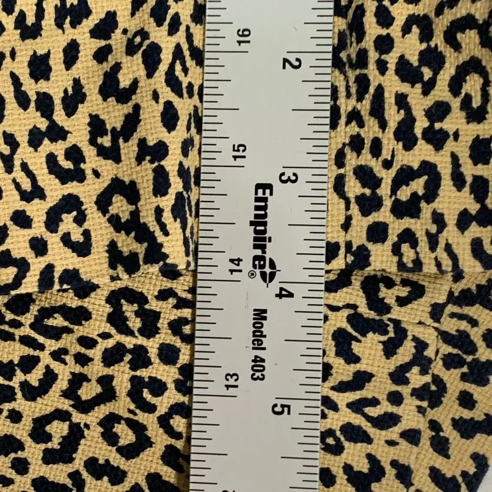 J.Crew Leopard Basketweave Shorts With Side Zip 8 Animal Print Baddie